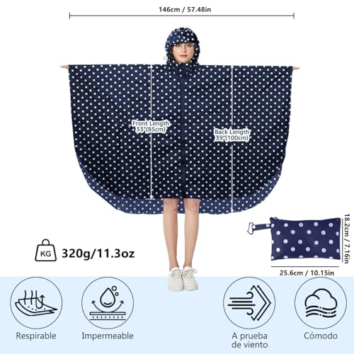Recopilación de Impermeables para Lluvia Mujer Top 5. 26 Imagen adicional