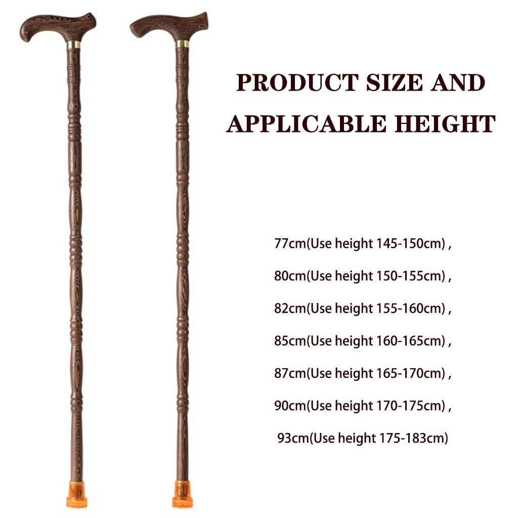 Bastón con Forma de Calabaza de Dragón/Fénix para Hombre Y Mujer, de Wengué Tallado a Mano, Antideslizante Yro, con Capacidad de Carga de 250 Kg/551,2 Lb./a/90Cm(Use Height 170-175Cm)
