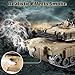 Supdex 1:18 RC Tank That Shoot BBS, 2.4G Metal M1A2 Abrams Remote Control Tank Model Toys, Army Toy with Smoke, Lights, Sound and Recoil,Military RC Vehicle for Adults and Kids 6+ Year Old