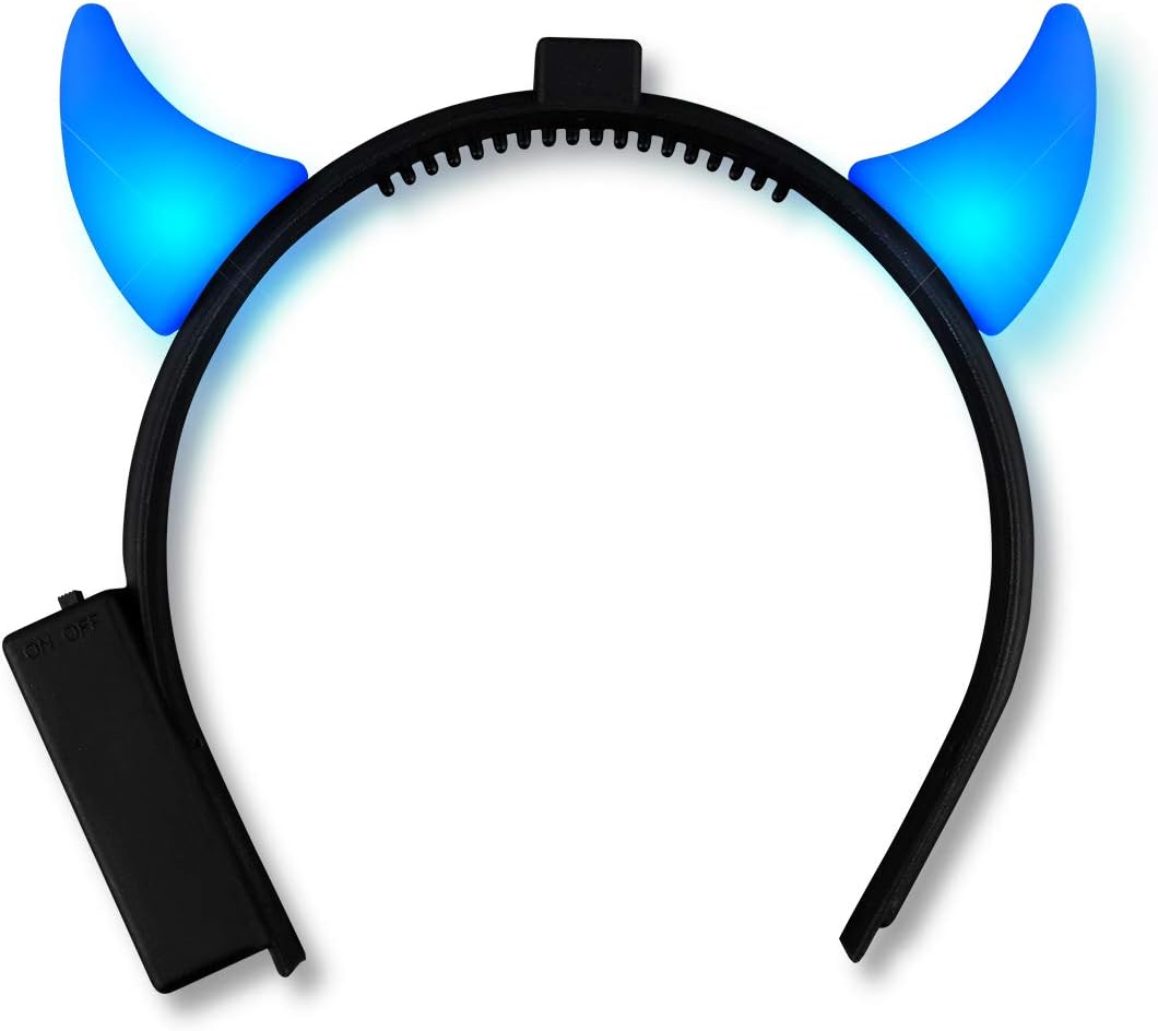 FlashingBlinkyLights Light up Blue Devils LED Headband (Set of 12)