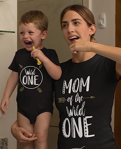 Tstars Wild One Mommy and Me Outfits - Cute Matching Shirt Set for Baby's 1st Birthday and Mother's Day3