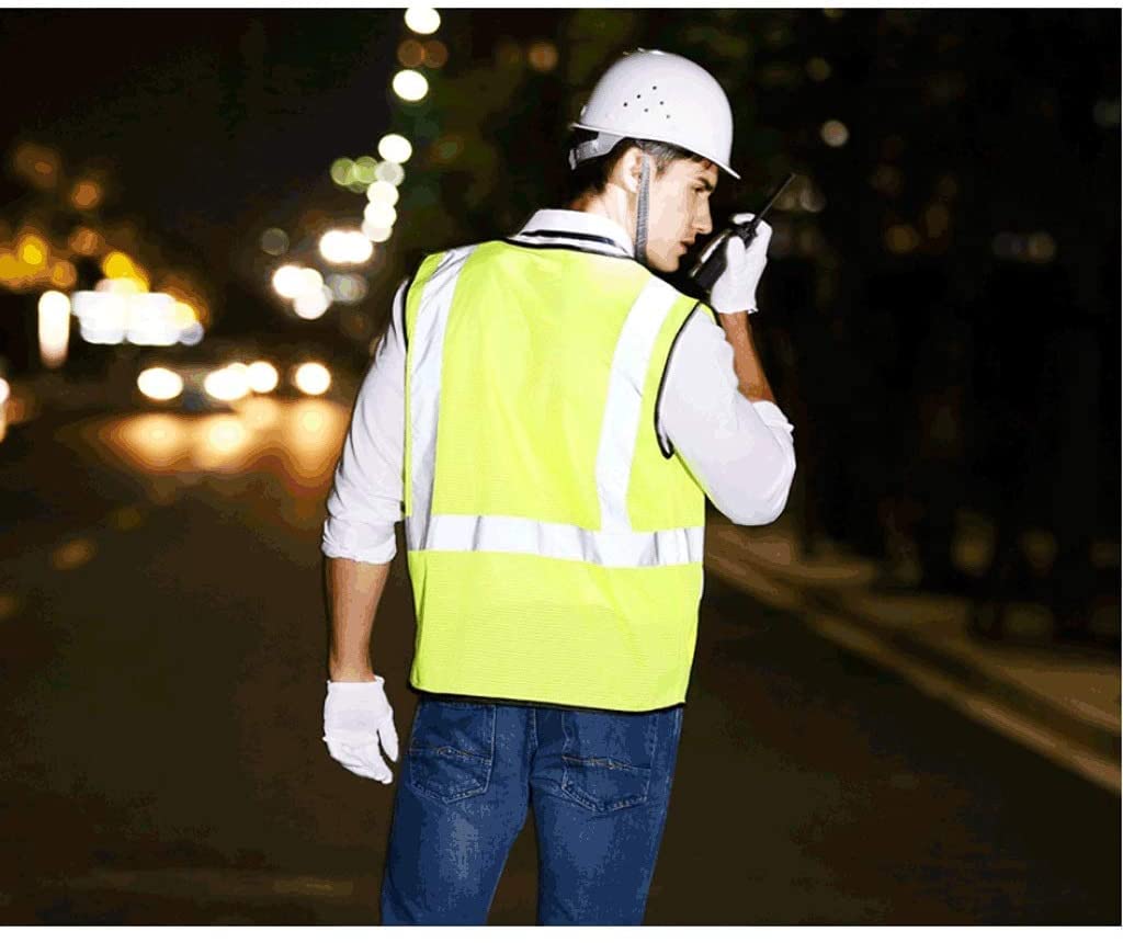 Chaleco de alta visibilidad， Chalecos reflectantes Chaleco reflectante de alta visibilidad, for actividades nocturnas al aire libre o chaleco de construcción for trabajadores de la construcción