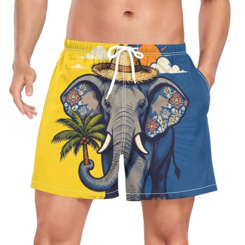 Pantalones cortos de natación para playa shorts de baño masculinos estilo boho tailandés