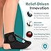 BraceAbility Plantar Fasciitis Night Splint Sock - Soft Plantar Fascia Boot for Sleeping, Achilles Tendonitis Relief, Foot Drop, Heel Pain - Planter Facetious Night Sling Brace for Women and Men (L)