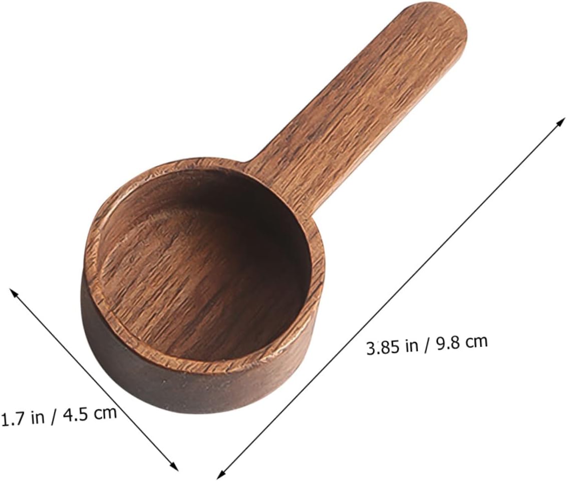 10pcs Cute Wooden Scoop Teaspoon Scoop for Canisters Portable Household Spoons