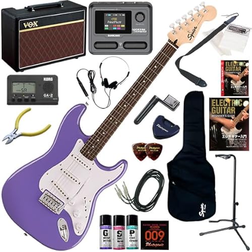 �y�Z�b�g�i�zSquier �G���L�M�^�[���S�ғ��� Pathfinder10�ƃ}���`�G�t�F�N�^�[�������Ă銮��21�_�Z�b�g Sonic Stratocaster/UVT�i�E���g�����@�C�I���b�g�j