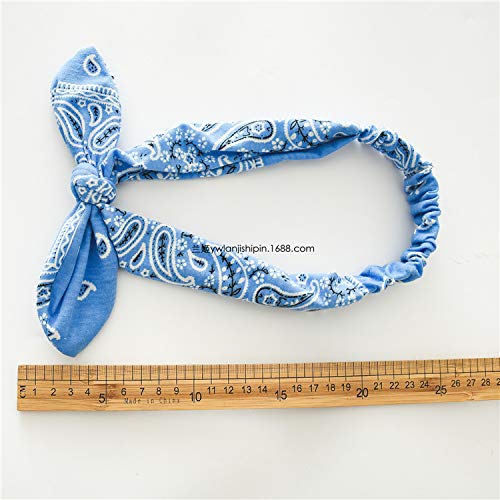 Beach Headbands for Women, 6 Pack Women's Boho Headbands for Women Girls Wide Bohemian Knotted Yoga Headband Head Wrap Hair Band Elastic Hair Band Accessories for girl (H)