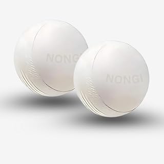 NONGI Cricket Training Ball Heavy Plastic 80gm Pack of 2 | Practice Balls for Batting Bowling Fielding | Suitable for Indo... Price In India