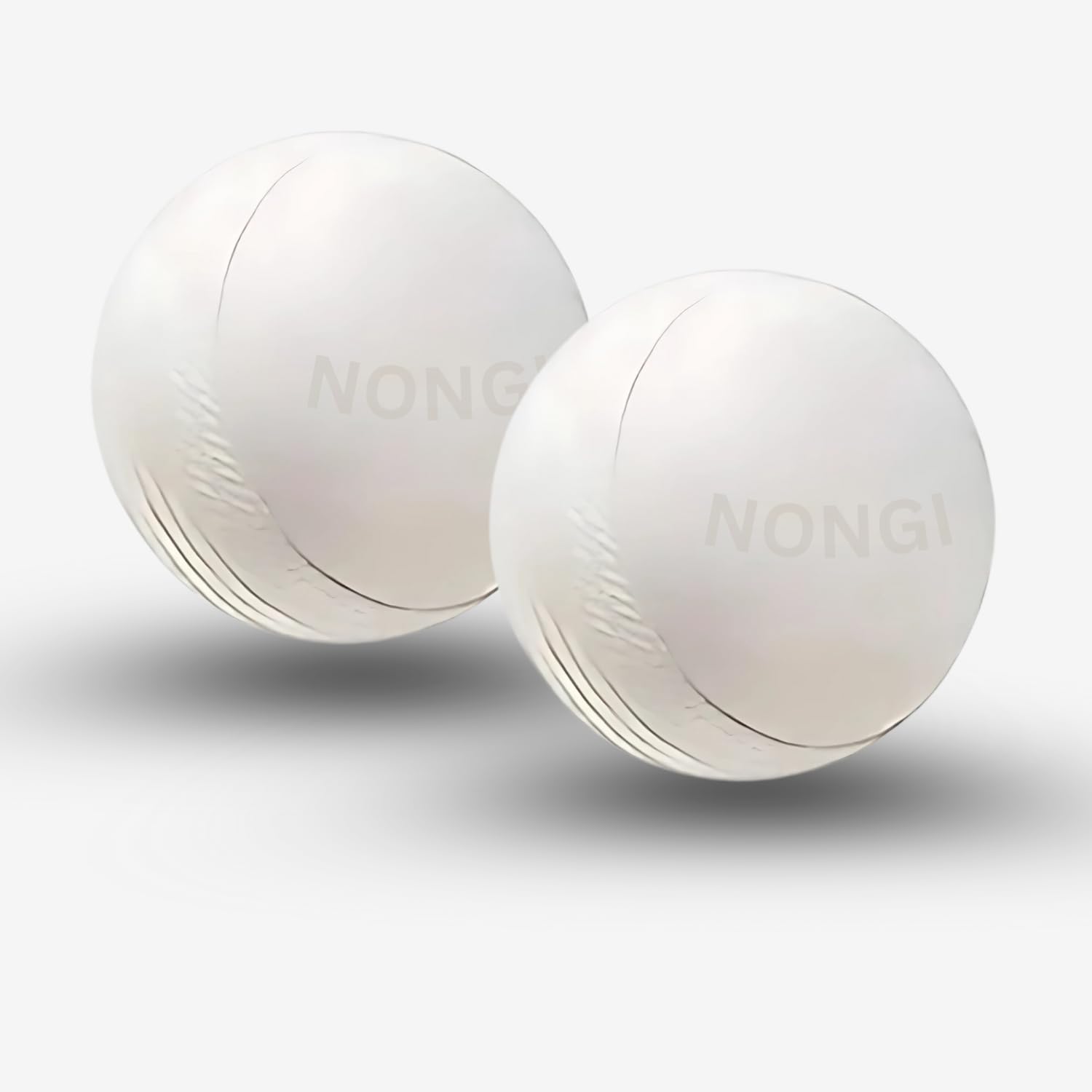 NONGI Cricket Training Ball Heavy Plastic 80gm Pack of 2 | Practice Balls for Batting Bowling Fielding | Suitable for Indo