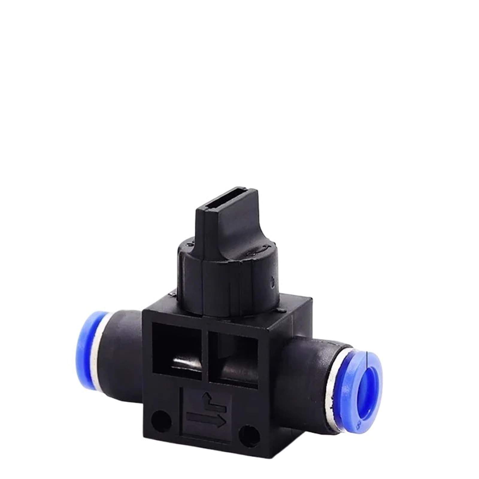 Conector neumático de 2 vías, conector de empuje rápido, manguera de tubo de 4 mm, 6 mm, 8 mm, 10 mm, 12 mm, piezas neumáticas de aire, controlador de interruptor de plástico (HVFF-10, 10 piezas)