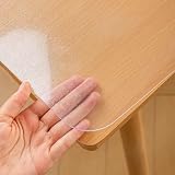 テーブルクロス 透明 エンボス加工 PVC テーブルマット40*110cm 厚さ1.5mm 矩形 デスクパッド テーブルカバー 汚れ防止・防塵・防水・耐久・耐熱 カスタマイズ可能
