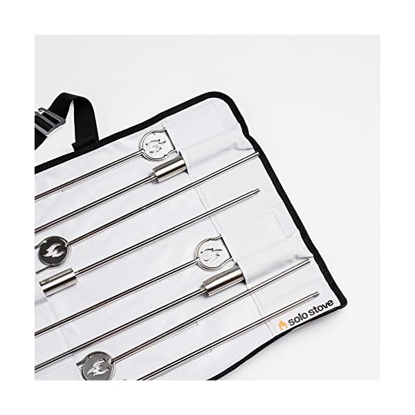 Solo Stove Grillspieße und Werkzeug für Feuerstelle | Accessoire Set für Feuerschalle, Lagerfeuer: Incl. 4X Grillspieße… – Bild 4
