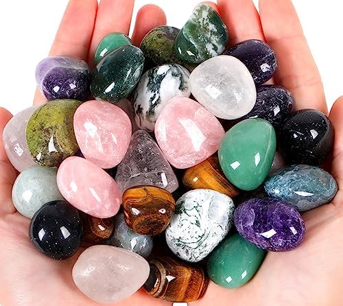 Amazon.com: FUTUREPLUSX 1LB Quartz Stones Assorted, Natural Rocks ...