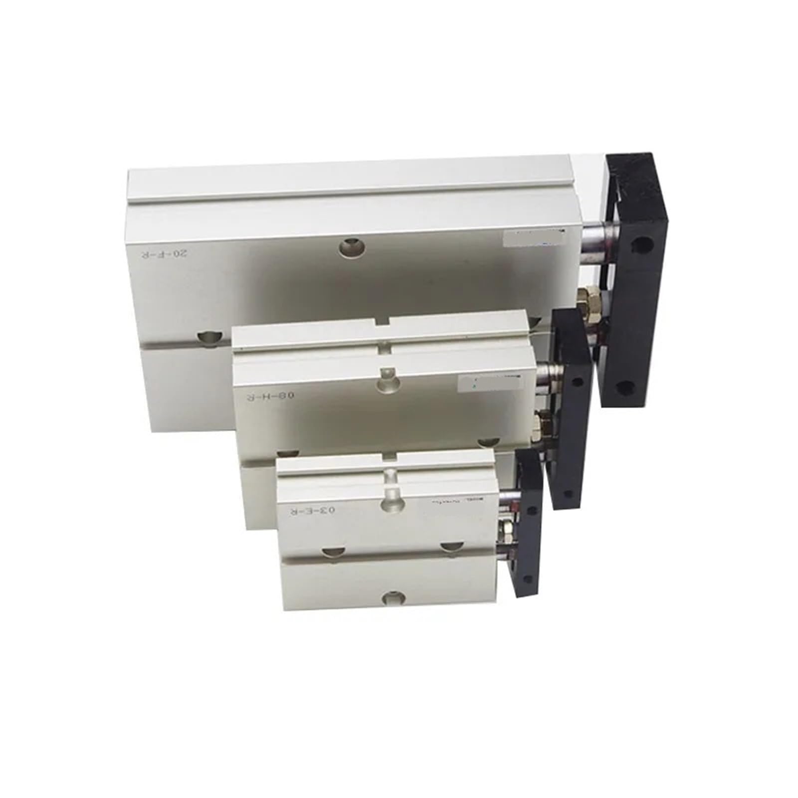 Vérin pneumatique double tige TN16 anti-torsion pour l'automatisation fiable