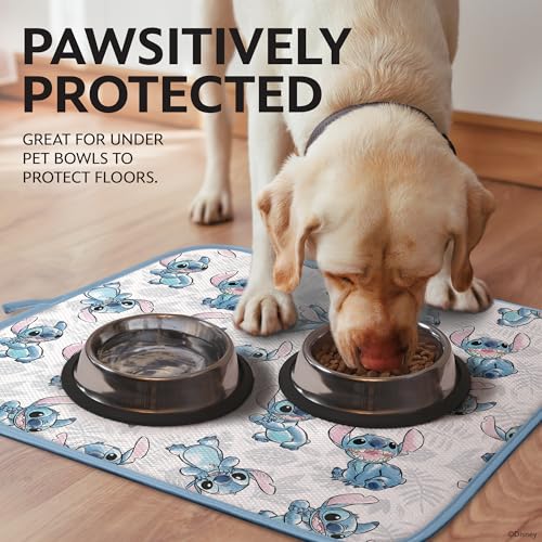 Image of Disney Stitch Dish Drying Mat for Kitchen Counter, 2-Pack, 16 inchx18 inch