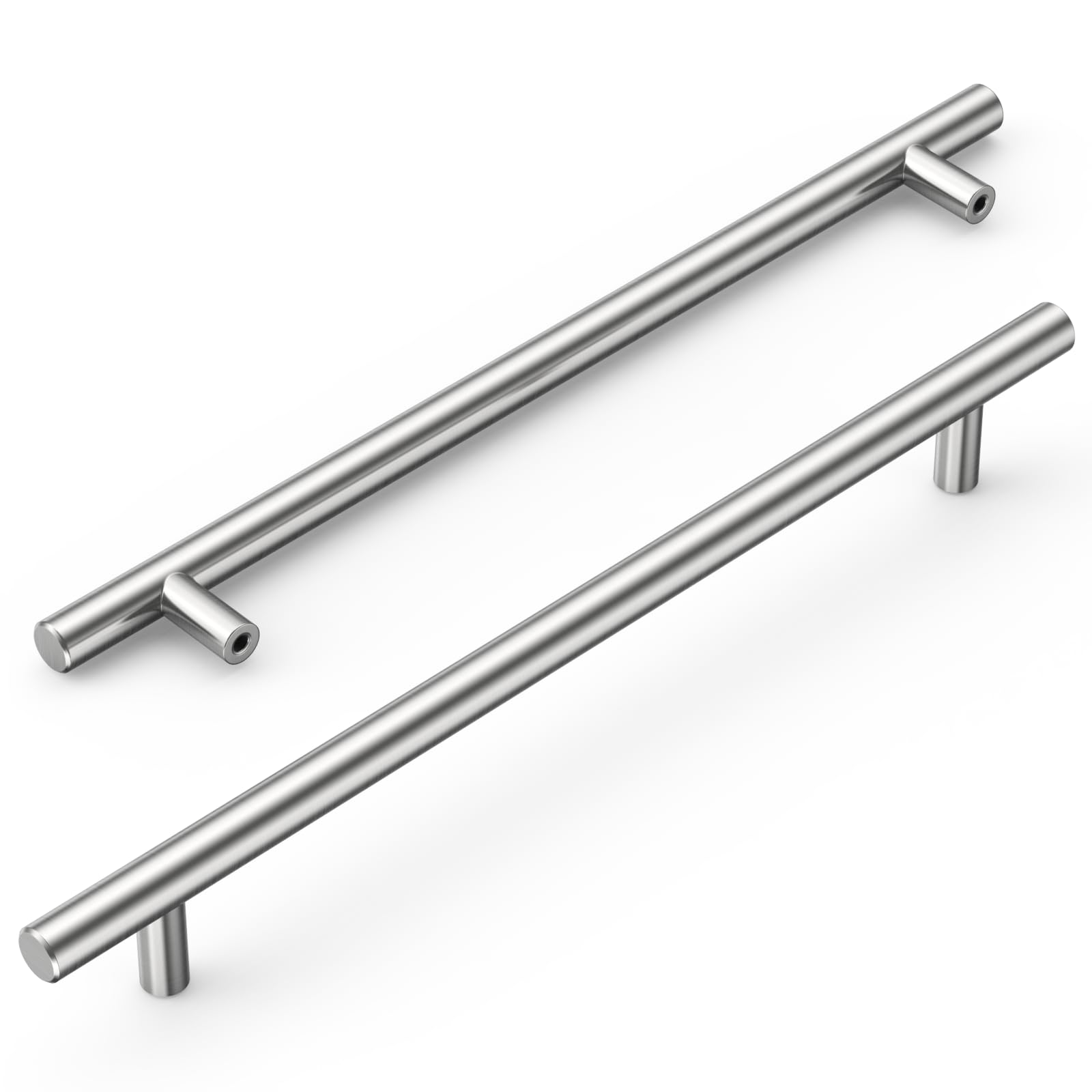 Amerdeco 10 Pack 7.5 Inch(192mm) Kitchen Cabinet Handles Brushed Satin Nickel Cabinet Pulls Kitchen Cabinet Hardware Drawer Pulls for Cupboard Wardrobe,AM047