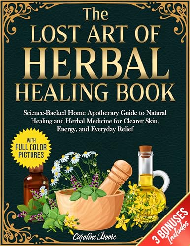 The Lost Art of Herbal Healing Book: Science-Backed Home Apothecary Guide to Natural Healing and Herbal Medicine for Clearer Skin, Energy, and Everyday Relief - Includes Colored Pictures