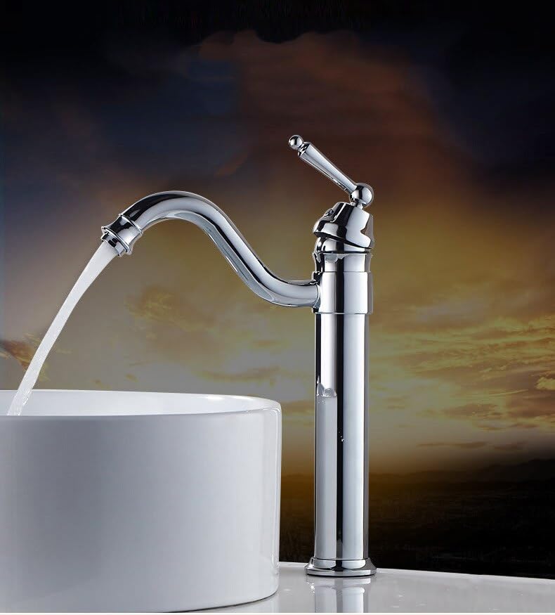 Mitigeur de salle de bains rotatif pour faciliter la toilette et le nettoyage de la vasque
