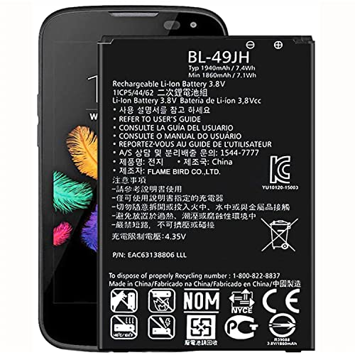 for Verizon LG Optimus Zone 3 VS425PP,BL-49JH EAC63138806 Replacement Battery