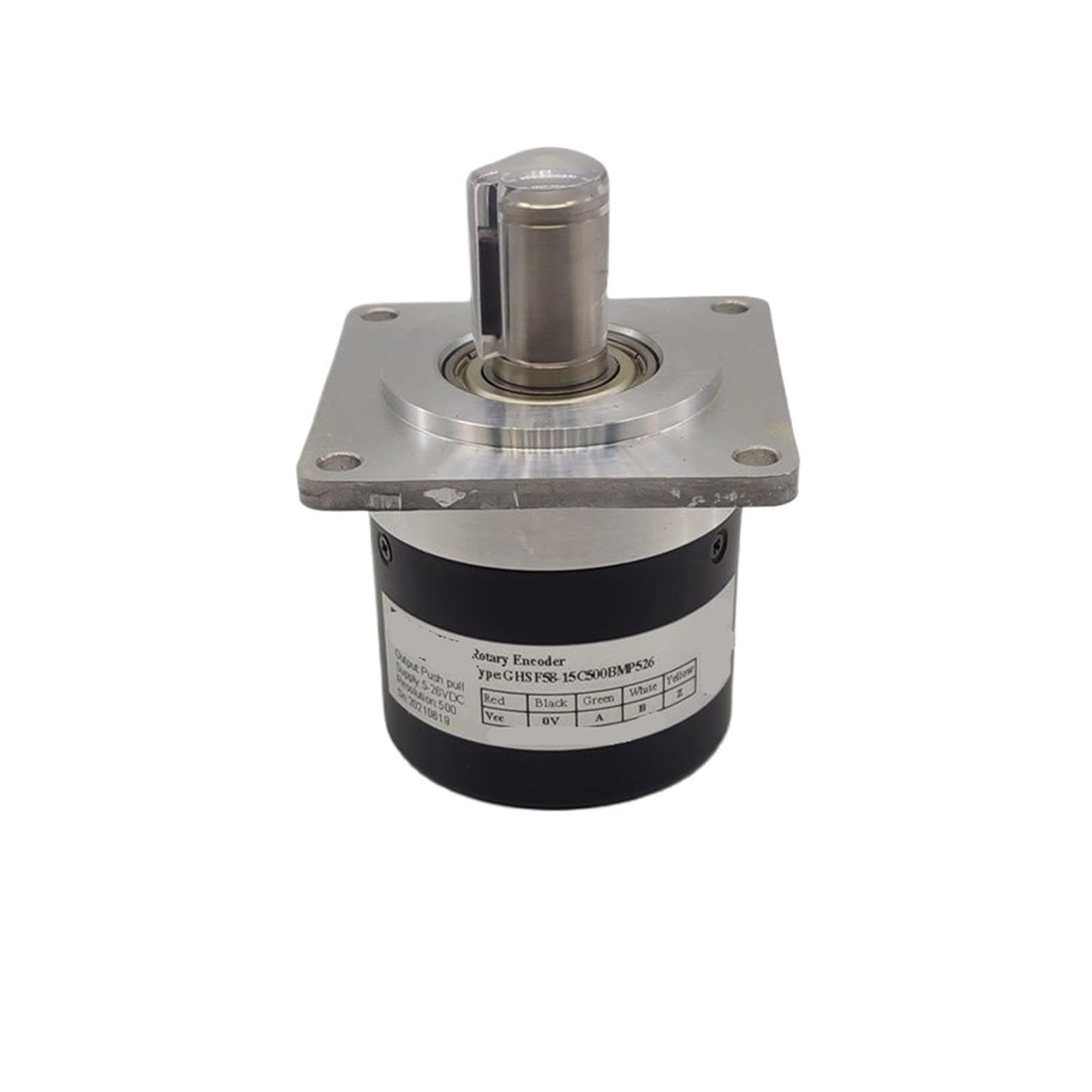 FCARUMIQP Square Flange 15MM Shaft Angle and Speed Encoder 1024PPR Incremental(1000ppr line driver)