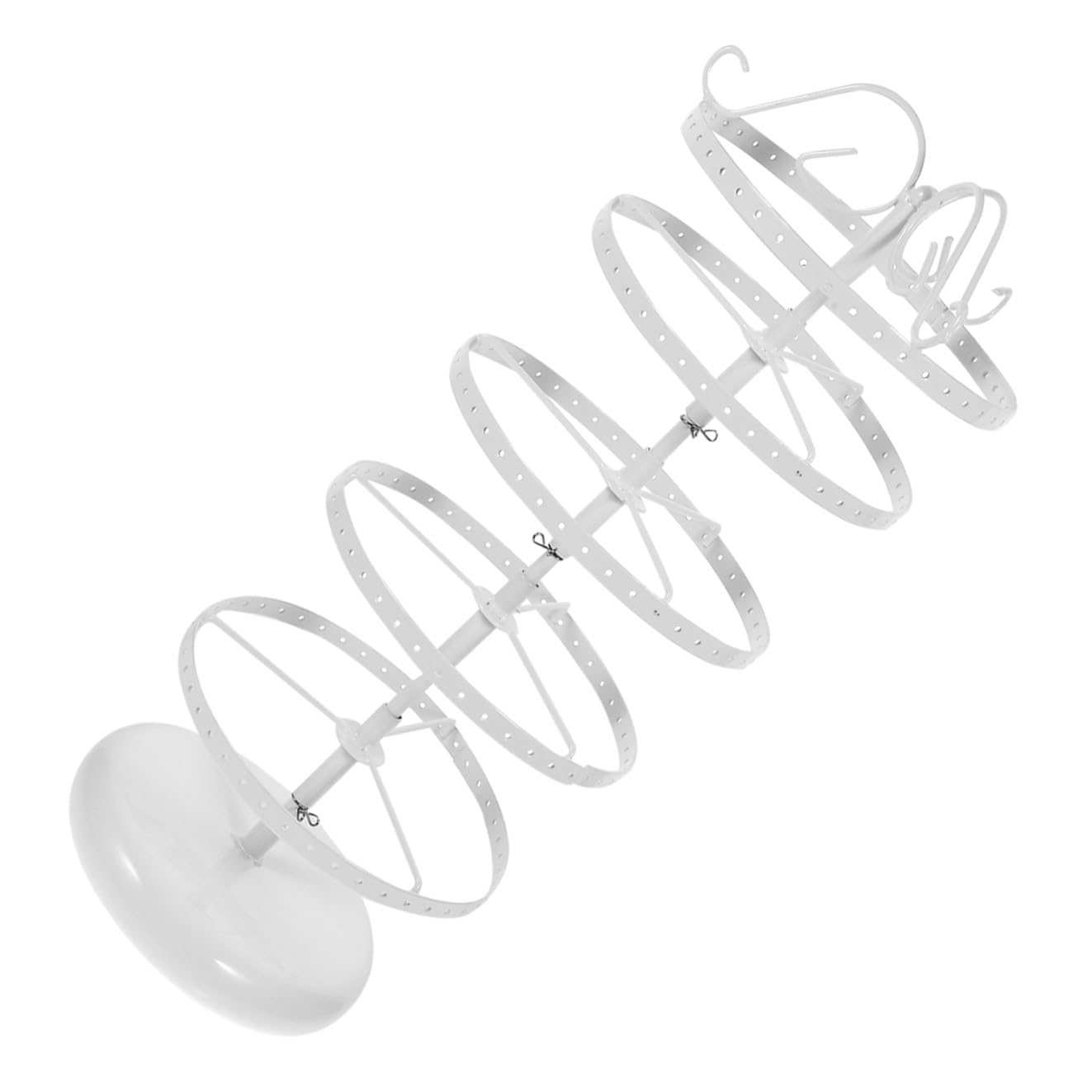Organizzatore Orecchini a 5 Livelli in Ferro Bianco