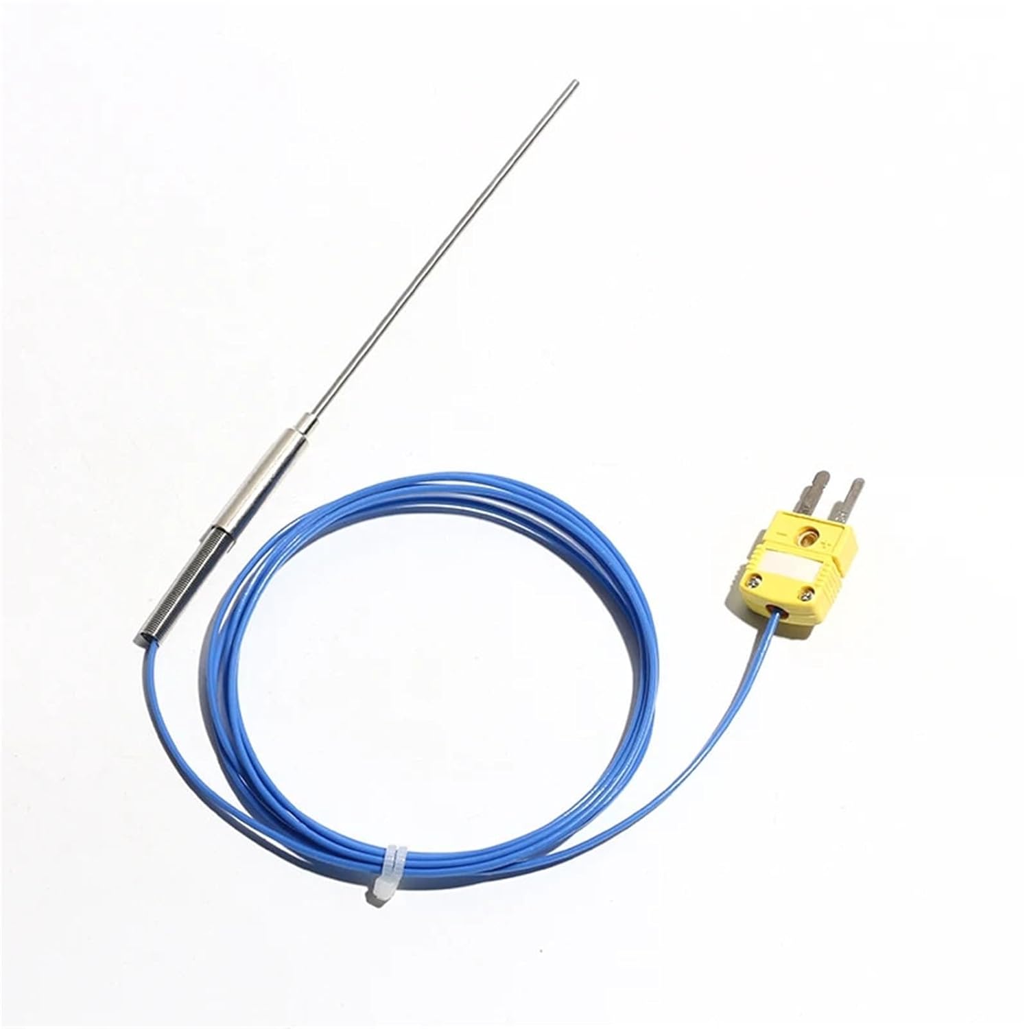 2M Armored WRNK-191 Probe Type K Thermocouple Wire 0-1100 Degree Temperature Controller Flexible Sensor 1Pcs(Probe 2x100mm)
