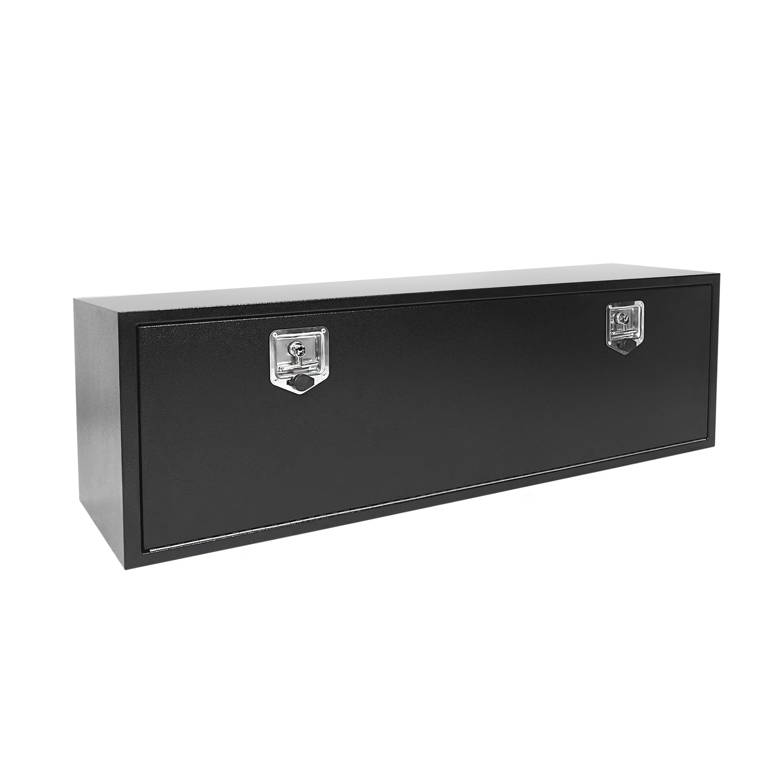 Aikosin 60 Inch Steel Black Underbody Truck Tool Box Pickup Truck Bed Storage, Waterproof Truck Tool Chest Box With Lockable T-Handle Latch for RVs,