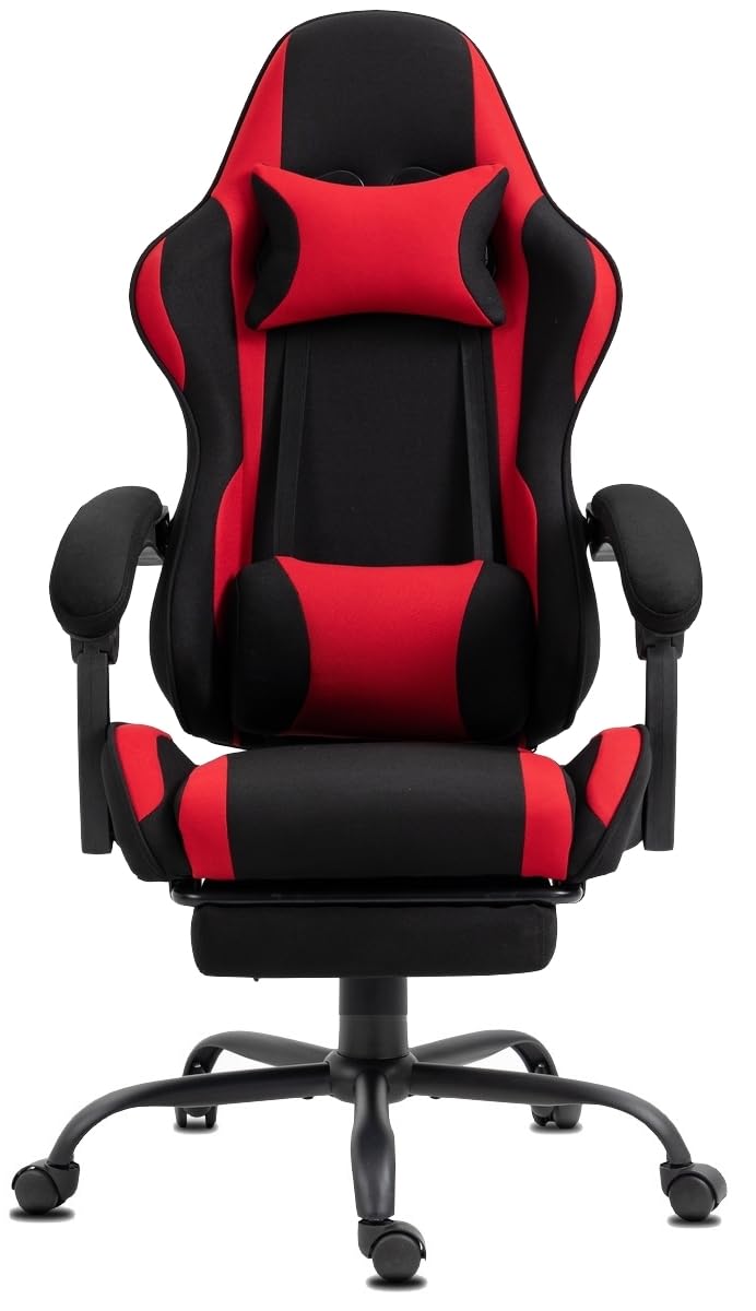 Delman 02-0040 Chaise de Jeu en Tissu, Rouge, Grand modèle