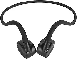 CCYLEZ Fone de ouvido de condução óssea de orelha aberta, fones de ouvido IP67 com armazenamento de 32 GB, bateria de 150 mAh para natação, corrida, esportes, com tempo de conversação 5H