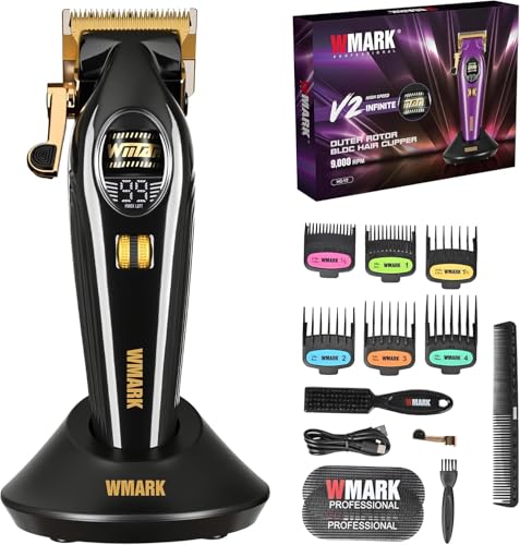 WMARK V2 INFINITE バリカン 9000RPM WMARK NG-V2 Professional Hair Clipper, 9000 RPM Outer Rotor BLDC