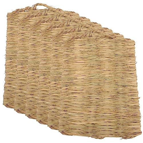 SEWOART 6stücke Netz Für Hühnerstalldach Hühnernistmatten Hühnernistkastenmatte Hühnergraskissen Nistmatten Für Hühner Hühnerbedarf Hamsterschlafnest Kaninchengrasnest