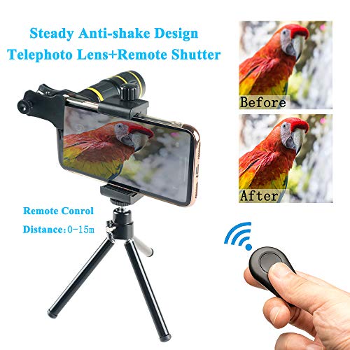 Cell Phone Camera Lens Kit, Sevenka 18X Telephoto Lens With Remote Shutter, Tripod, Fisheye, Macro And Wide Angle Lens For Iphone 11 Pro Max X Xs Max Xr/8/7/6/6S Samsung Android Smartphone #TOP2