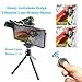 SEVENKA Cell Phone Camera Lens Kit, 18X Telephoto Lens with Remote Shutter, Tripod, Fisheye, Macro and Wide Angle Lens for iPhone 11 Pro Max X XS Max XR/8/7/6/6s Samsung Android Smartphone Black