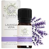 Olio Essenziale Lavanda puro Alimentare Il Labirinto Officinale - Oli Essenziali Naturali - Olio essenziale per Diffusori e Umidificatori, Aromaterapia - 10ml