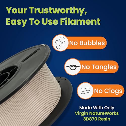 Image of 3D-Fuel Tough Pro PLA+ Filament for 3D Printing, Made in the USA, Almond