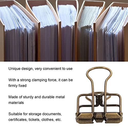 Grampos de Pasta de Metal 80 PeçAs Grampos de Pasta de 19mm Poderosos Clipes de Metal DobráVel Gramp