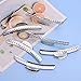 Vintage of Metal Finger Wave Hair Clips Clamps Aluminum Tip Finger Hair Clips Modeling Clamps Suitable for home and outdoor (12PCS Silver)