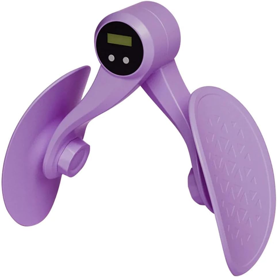 Digital Thigh Master Hip Trainer with LCD Display, Pelvic Floor & Kegel Exerciser, Inner Thigh Exercise Equipment for Women, Adjustable Resistance Leg & Hip Trainer Device with Counter