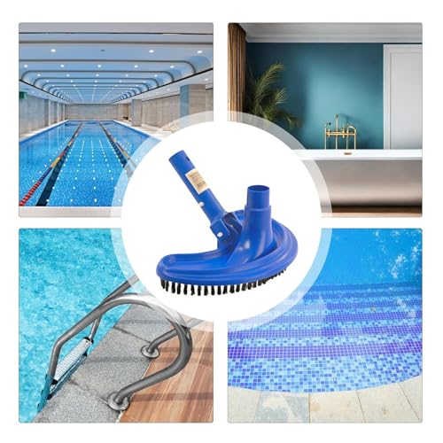 Bodensauger Pool Sichelförmig, Poolreinigung Bodensauger, Tragbares Pool Bodensauger, Saugkopf, Pool-Reinigungskopf Mit Drehbaren Nylonborsten, Für Frühjahrspool
