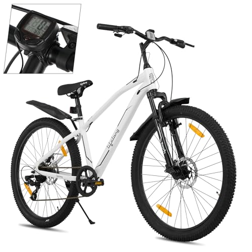 Lifelong Cycle for Men & Women - 26T MTB Cycle - MultiSpeed 7-Speed Bicycle - Dual Disc Brake Cycle - Front Suspension Fork - Mountain Bike Ideal for 15 Years + Adults Upto Height 5.5 (White) (B0D4MHHRZZ) Amazon Price History, Amazon Price Tracker