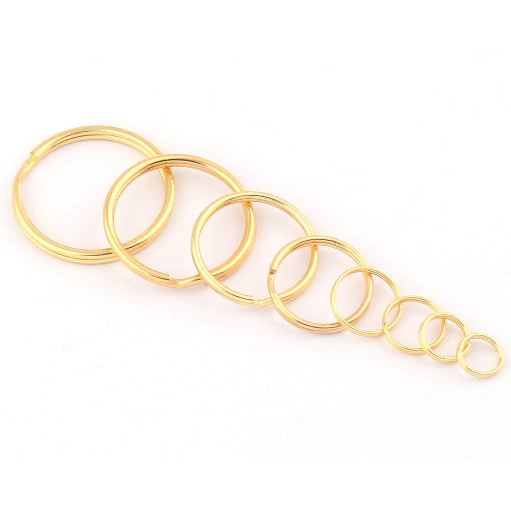 4.8x6.8mm 14k Solid Yellow Gold Oval Split Jump Ring – USA Made, For Charms & Jewelry