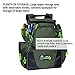 Custom Leathercraft Wild River WT3606 Multi-Tackle Large Backpack with Two 3600 Style Trays, One Size, Green