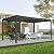 Domi 10' x 16' Louvered Pergola Outdoor Aluminum Pergola with Adjustable Roof, Aluminum Frame, Efficient Drainage System for Patio, Deck, Garden (Gray)