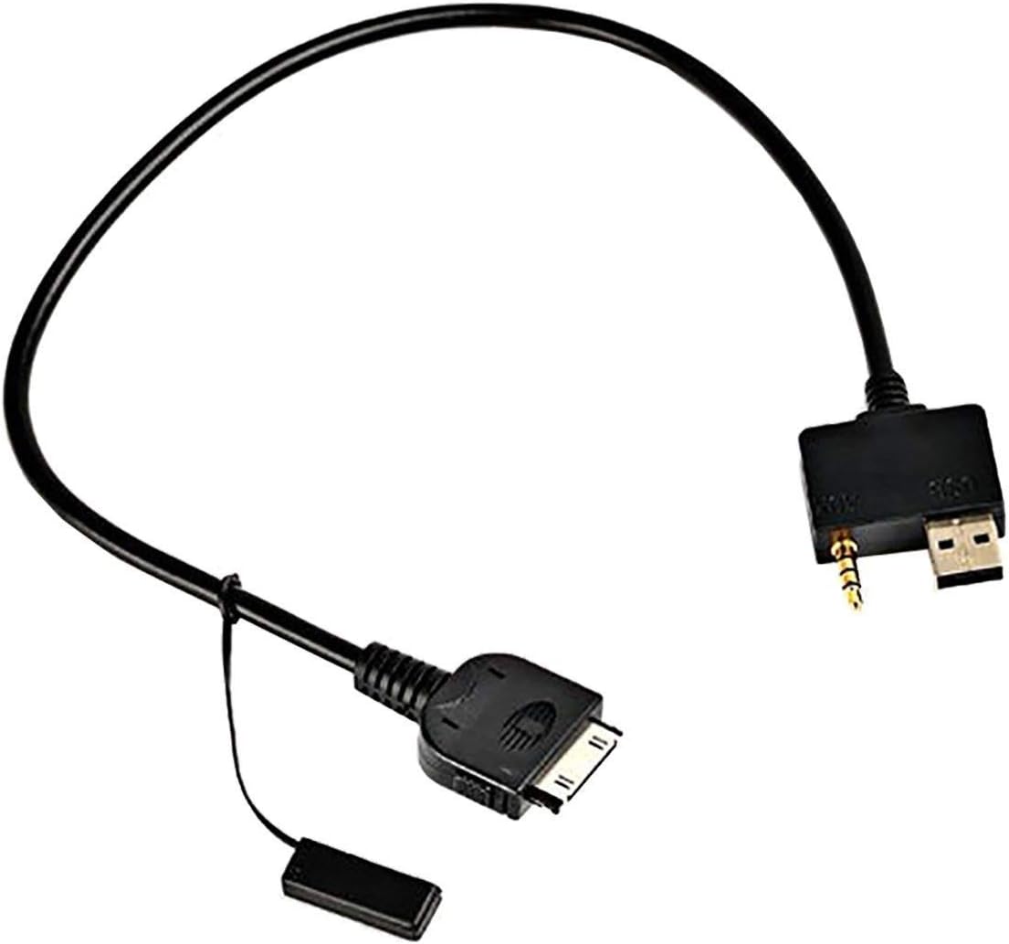 For Hyundai 96125-2L000 iLoad/iPod/iPhone Connectivity Audio and USB Cable Black 30cm