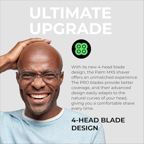 Image of Skull Shaver Palm Pro MX5 Shaver for Men: Best For Bald Head & Face, Waterproof, Cordless, Gift Item, Travel-Friendly - 2025 Model