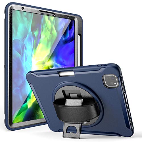 Karylax, iPad Pro 12.9" (6th/5th/4th/3rd Generation, 2022/2021/2020/2018), Screen Protector Included, Heavy Duty Case, Stand