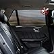 CHENNAN 4 Stück Autofenster-Moskitonetze Seitenfenster-Netze Auto Sonnenschutz Seitenscheibe Mit Uv Schutz Praktisch Sonnenschutz, Anti-Moskito für Schützt Baby Kinder Haustiere Erwachsene (Schwarz)
