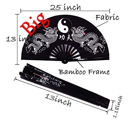 Meifan Folding Fans Large Rave Festival Hand Fans For Women/Men thumb #1