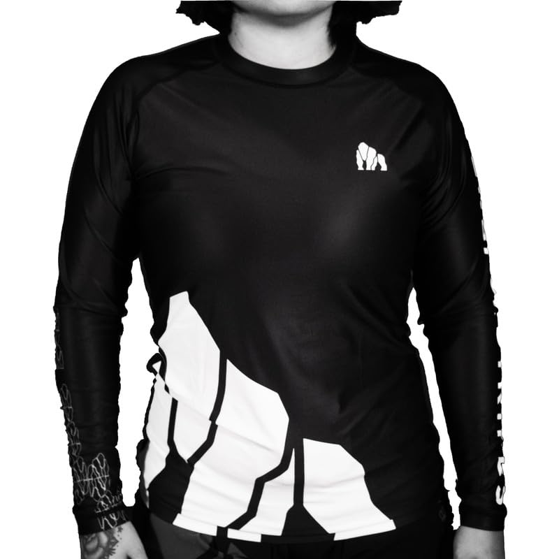 Jiu Jitsu BJJ Rashguard for Men Women Unisex Long Sleeve Jiu Jitsu Rash Guard No GI MMA Boxing Kickboxing