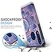 TJS Phone Case for Samsung Galaxy A50/Galaxy A30/Galaxy A20 2019, with [Full Coverage Tempered Glass Screen Protector] Dual Layer Hybrid Shockproof Protection Impact Rugged Armor Cover (Mandala)